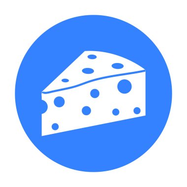 Peynir simge siyah. Tek biyo, Eko, büyük süt siyah simgesinden organik ürün.