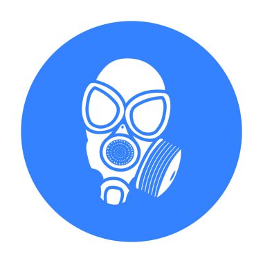 Gaz maskeleri simge siyah. Tek silah simgesinden büyük mühimmat, silah ayarla.