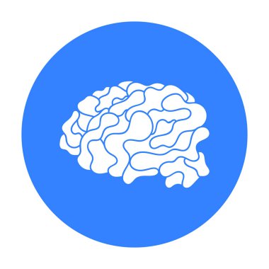 Sanal gerçeklik simge siyah stil beyaz arka plan üzerinde izole içinde beyinde. Sanal gerçeklik sembol stok vektör çizim.