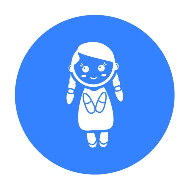 Bebek Siyah simgesi. Gösterim amacıyla web ve mobil tasarım.