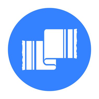 Havlu simge vektör çizim için web ve hareket eden