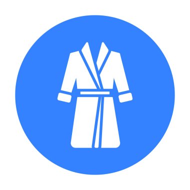 Bornoz simge vektör çizim için web ve hareket eden