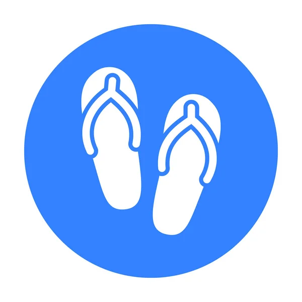 Slippers icon of vector illustration for web and mobile — Stock Vector