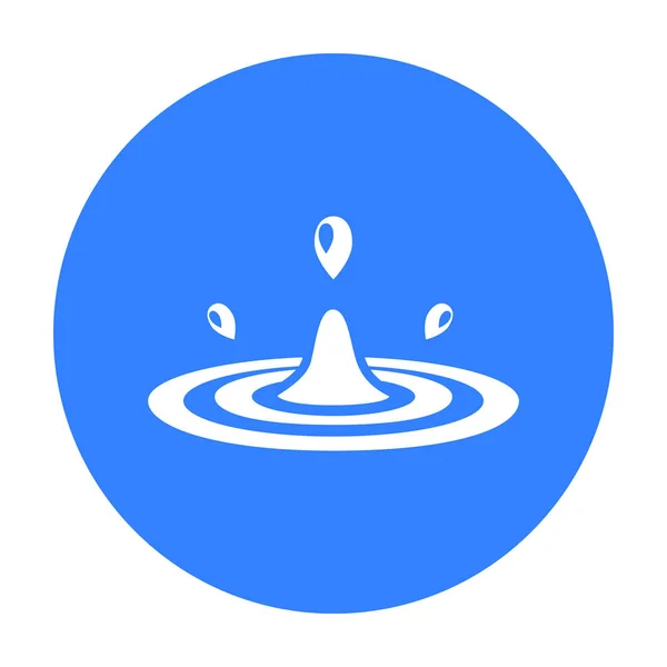 Waterdruppel icoon van vectorillustratie voor web en mobiel — Stockvector