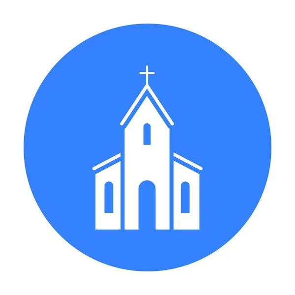 Icono de la iglesia de la ilustración vectorial para web y móvil — Vector de stock