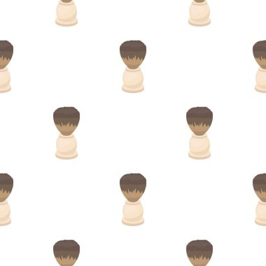 Tıraş fırçası simgesi beyaz arka plan üzerinde izole karikatür tarzı. Hairdressery sembol stok vektör çizim.