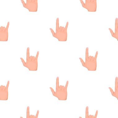 Ily işareti simgesi beyaz arka plan üzerinde izole karikatür tarzı. El hareketleri hisse senedi vektör çizim sembolü.