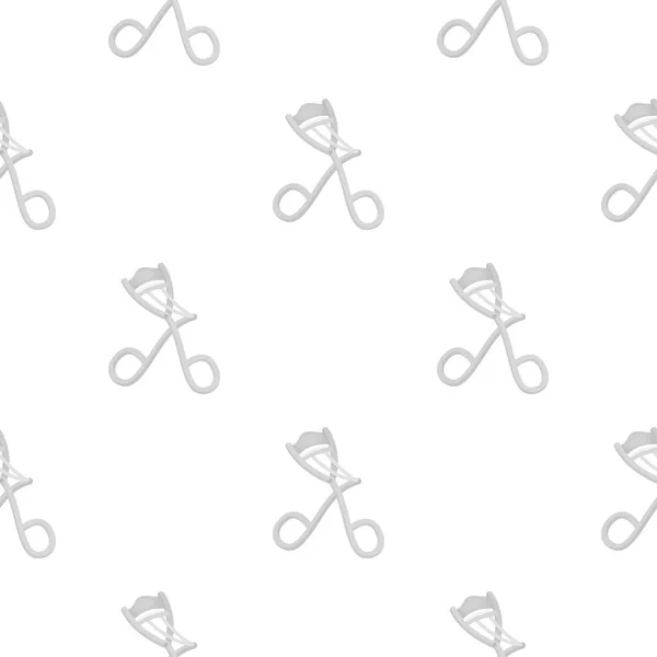 Ícone curler cílios em estilo cartoon isolado no fundo branco. Ilustração de vetor de estoque de símbolo de cabeleireiro . —  Vetores de Stock