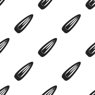 Saç tokası simge siyah stil beyaz arka plan üzerinde izole içinde. Desen hisse senedi vektör çizim kadar yapmak.