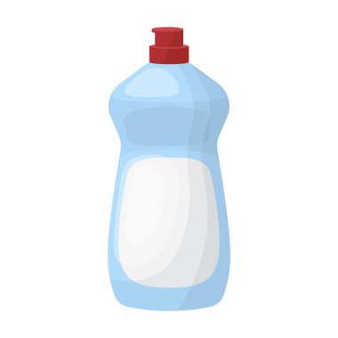 Bulaşık Sabun simgesi beyaz arka plan üzerinde izole karikatür tarzı. Sembol stok vektör çizim Temizleme.