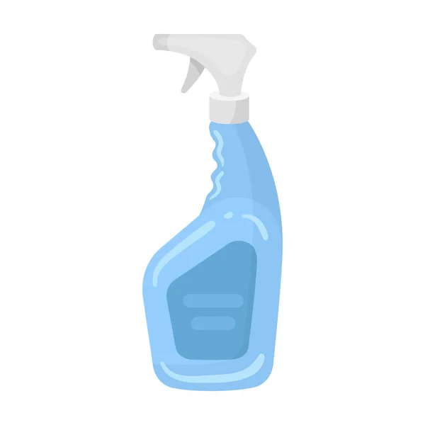 Icône de pulvérisation nettoyant dans le style dessin animé isolé sur fond blanc. Symbole de nettoyage illustration vectorielle . — Image vectorielle