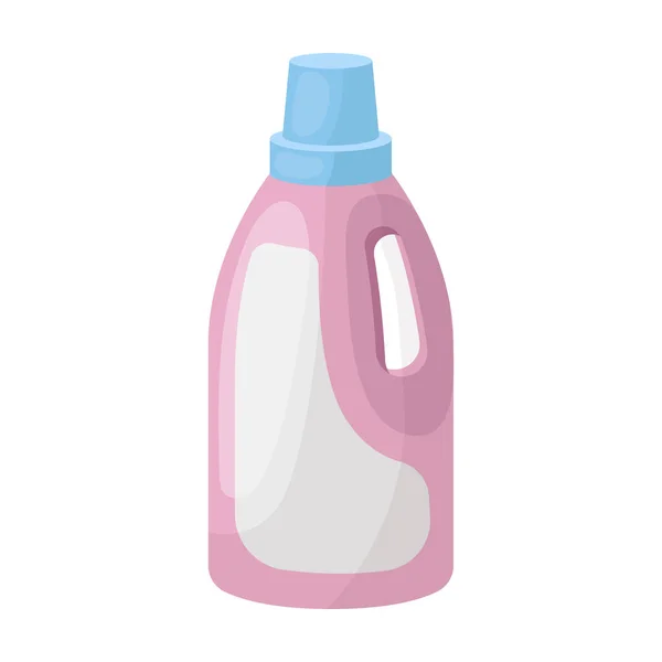 Ícone detergente de lavanderia em estilo cartoon isolado no fundo branco. Símbolo de limpeza ilustração vetorial . —  Vetores de Stock