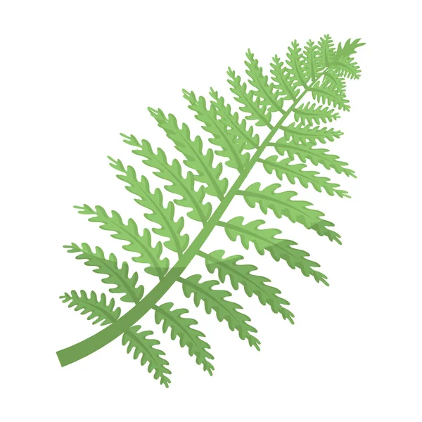Προϊστορικό φυτό εικονίδιο σε ύφος κινούμενων σχεδίων που απομονώνονται σε λευκό φόντο. Δεινόσαυροι και προϊστορική σύμβολο εικονογράφηση διάνυσμα απόθεμα. — Διανυσματικό Αρχείο
