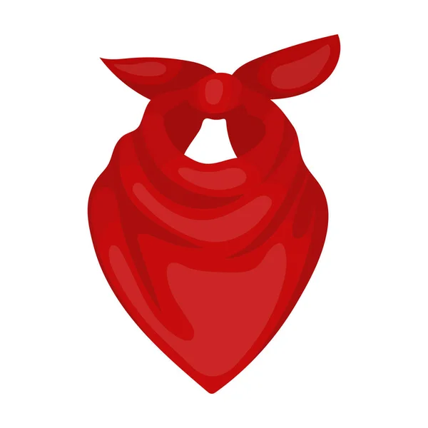 Cowboy bandana pictogram in cartoon stijl geïsoleerd op een witte achtergrond. Rodeo symbool voorraad vectorillustratie. — Stockvector