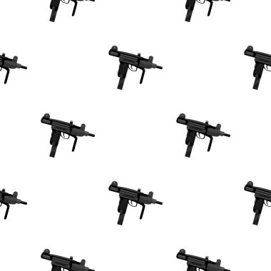 Uzi silah simge çizgi film. Tek silah simgesinden büyük mühimmat, silah ayarla.