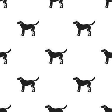 Labrador vektör simge siyah stil web için