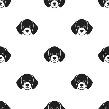 Köpek namlu vektör simge siyah stil web için