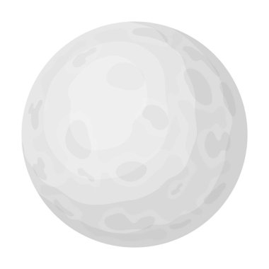 Tek renkli stil beyaz arka plan üzerinde izole ay simgesini. Uyku ve dinlenme sembol stok vektör çizim.