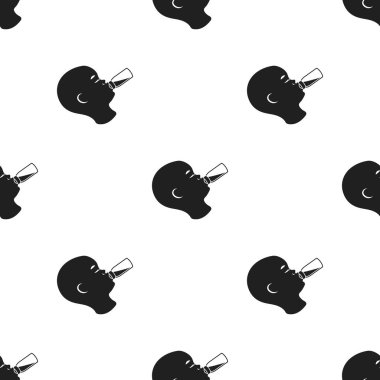 Simge siyah stil beyaz arka plan üzerinde izole besleme. Gebelik desen hisse senedi vektör çizim.