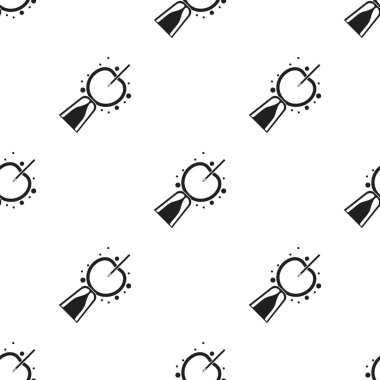 Suni tohumlama simge siyah stil beyaz arka plan üzerinde izole içinde. Gebelik desen hisse senedi vektör çizim.