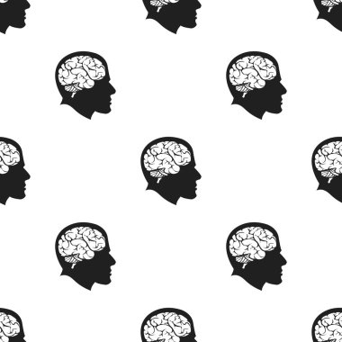 Beyin simge siyah. Büyük okul, üniversite siyah simgesinden tek eğitim.