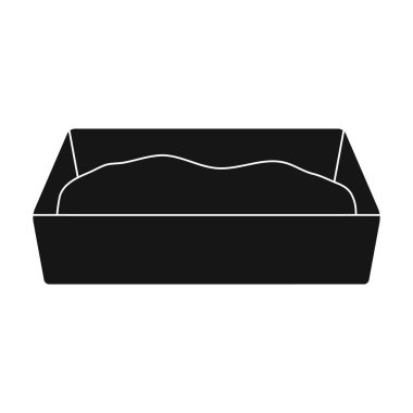 Web ve mobil için vektör çizim çöp kutusu simgesini