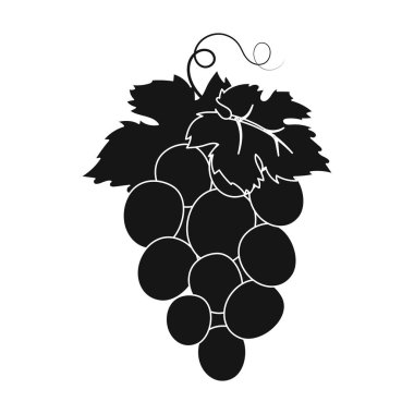 Şaraplık simge siyah stil beyaz arka plan üzerinde izole içinde demet. İspanya ülke sembol stok vektör çizim.