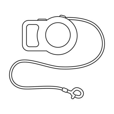 Evde beslenen hayvan kurşun simge vektör çizim için web ve hareket eden