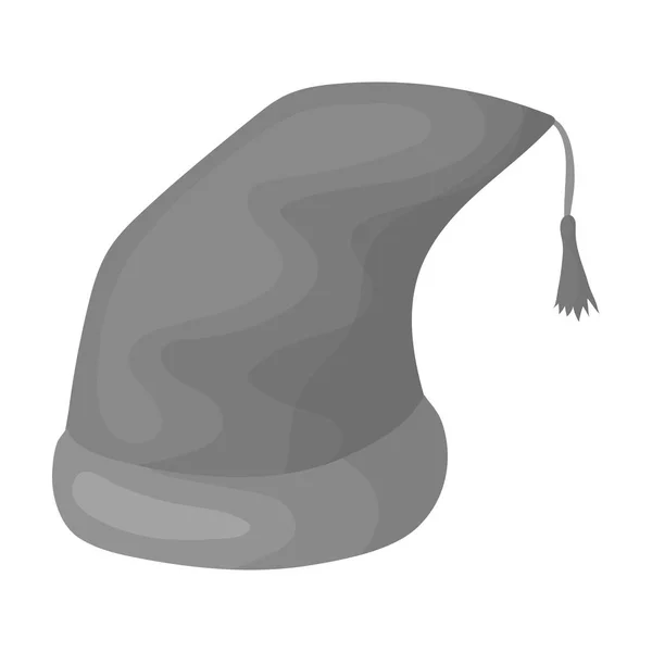 Icono Nightcap en estilo monocromo aislado sobre fondo blanco. Sueño y descanso símbolo stock vector ilustración . — Vector de stock