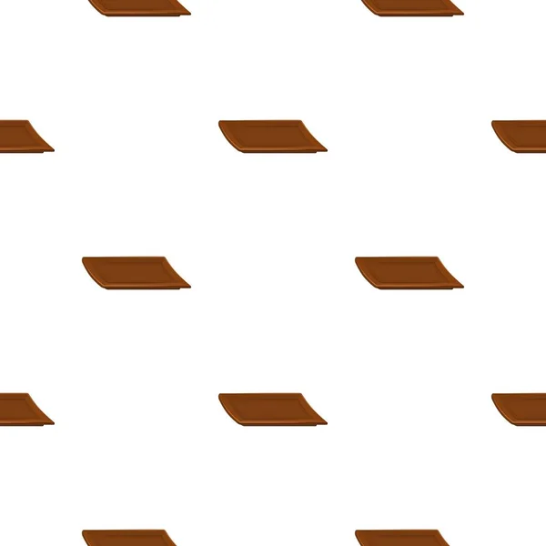 Het pictogram van de plaat in cartoon stijl geïsoleerd op een witte achtergrond. Sushi patroon voorraad vectorillustratie. — Stockvector