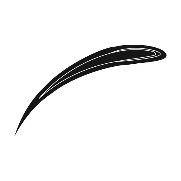 Icono del cometa Halley en estilo negro aislado sobre fondo blanco. Planetas símbolo stock vector ilustración . — Vector de stock