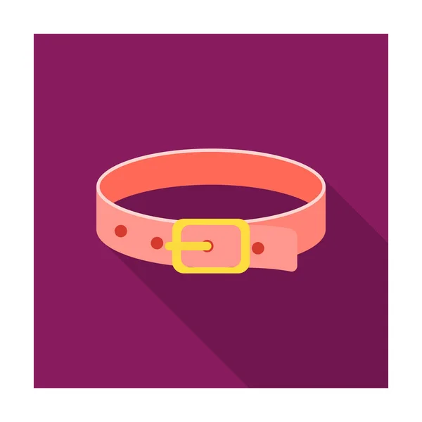 Collar para mascotas icono de ilustración vectorial para web y móvil — Vector de stock