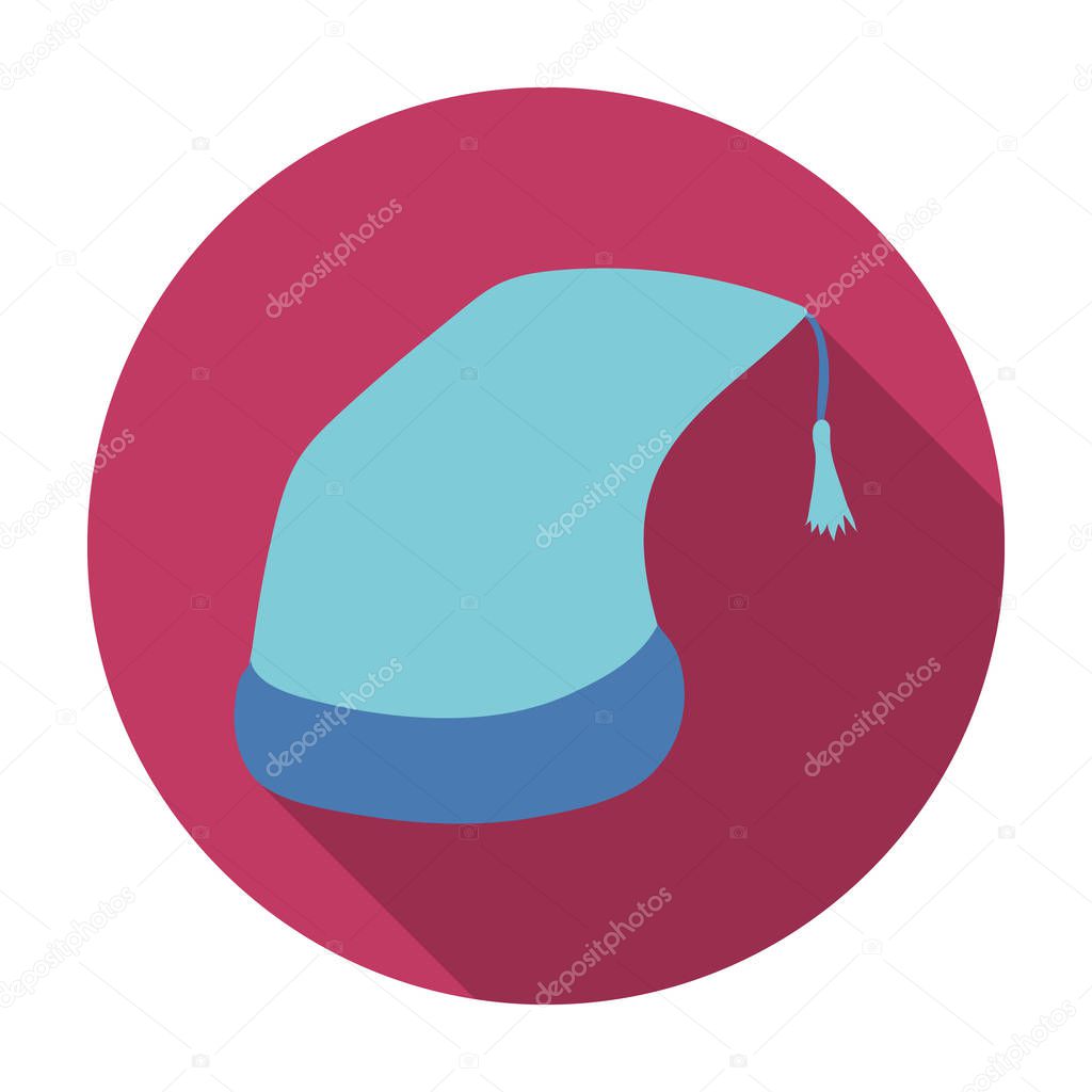 Nightcap icon in flat design isolated on white background. Sleep and rest symbol stock vector illustration.