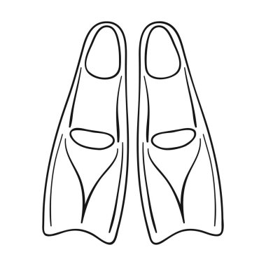 Palet simgesi beyaz arka plan üzerinde izole anahat tarzı. Sörf sembol stok vektör çizim.