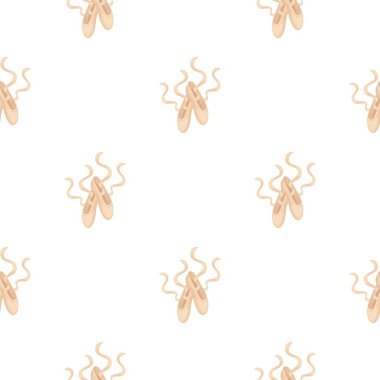 Pointe ayakkabı simgesi beyaz arka plan üzerinde izole karikatür tarzı. Tiyatro desen hisse senedi vektör çizim