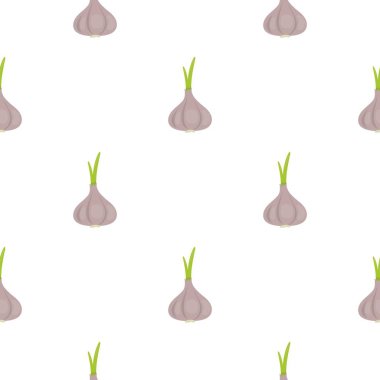 Sarımsak simgesi karikatür. Eko gıda karikatür simgesinden sebze tek.