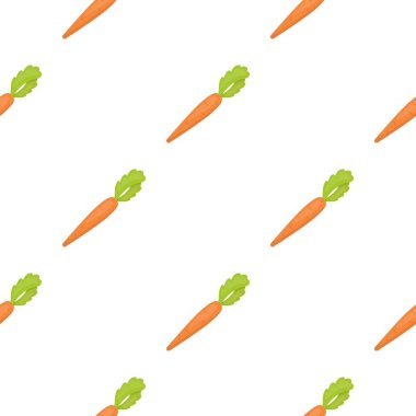 Havuç simgesi karikatür. Eko gıda karikatür simgesinden sebze tek.