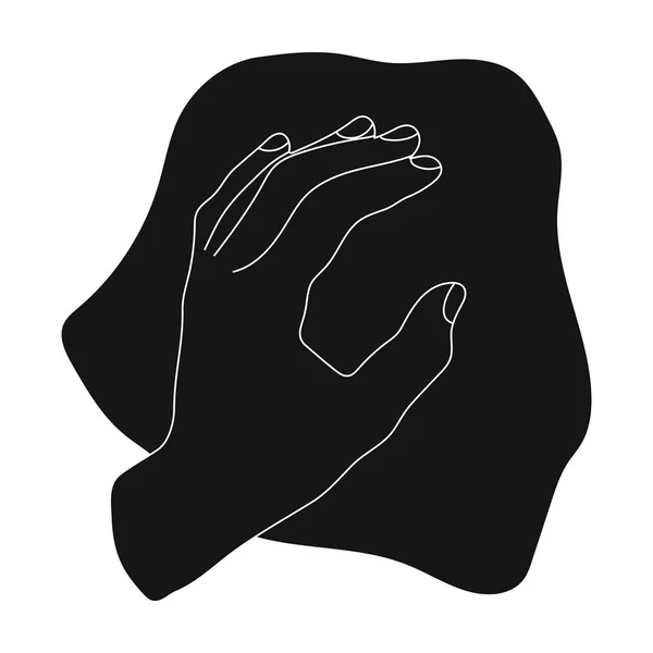 Nettoyage par icône de chiffon dans un style noir isolé sur fond blanc. Symbole de nettoyage illustration vectorielle . — Image vectorielle