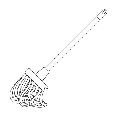 Paspas simgesi beyaz arka plan üzerinde izole anahat tarzı. Sembol stok vektör çizim Temizleme.