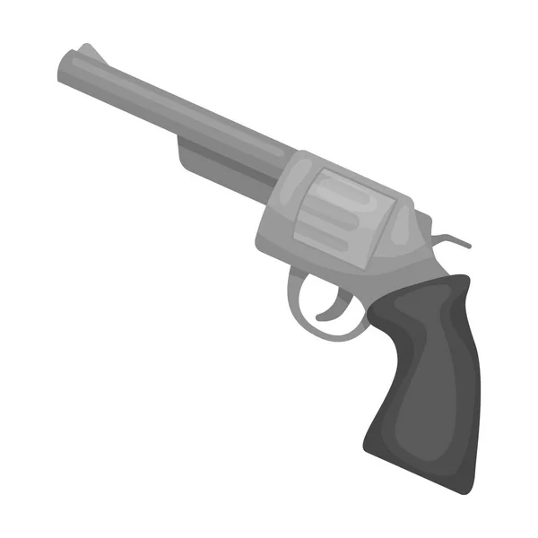 Revolver-Symbol im monochromen Stil isoliert auf weißem Hintergrund. Rodeo-Symbol Aktienvektor Illustration. — Stockvektor