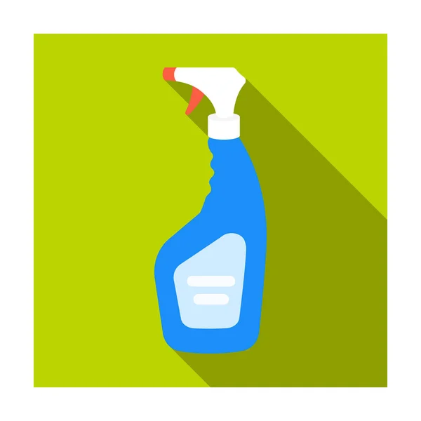 Icono de spray más limpio en estilo plano aislado sobre fondo blanco. Símbolo de limpieza vector de stock ilustración . — Archivo Imágenes Vectoriales