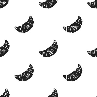 Kruvasan simge vektör çizim için web ve hareket eden