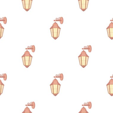 Sokak fener simgesi beyaz arka plan üzerinde izole karikatür tarzı. Işık kaynağı desen hisse senedi vektör çizim