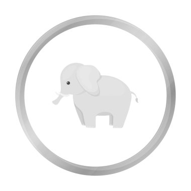 Fil kutsal kişilerin resmi tek renkli. Büyük hayvanlar tek renkli hayvan simgesinden tek.