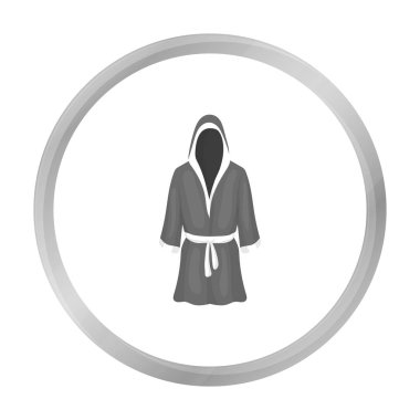 Boks bornoz simgesi beyaz arka plan üzerinde izole tek renkli tarzı. Boks sembol stok vektör çizim.