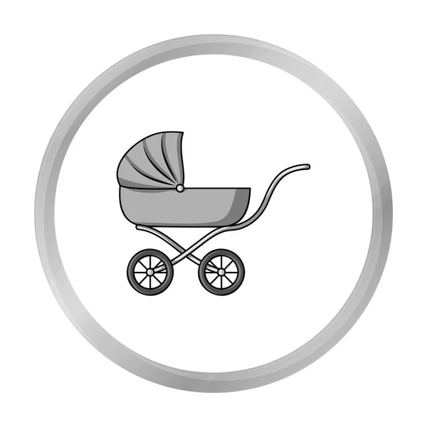 Icona del diagramma in stile monocromatico isolata su sfondo bianco. Bambino nato simbolo stock vettoriale illustrazione . — Vettoriale Stock