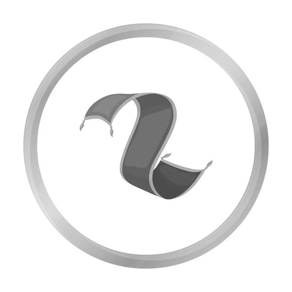 Perski dywan ikona stylu monochromatyczne na białym tle. Emiraty Arabskie symbol Stockowa ilustracja wektorowa. — Wektor stockowy