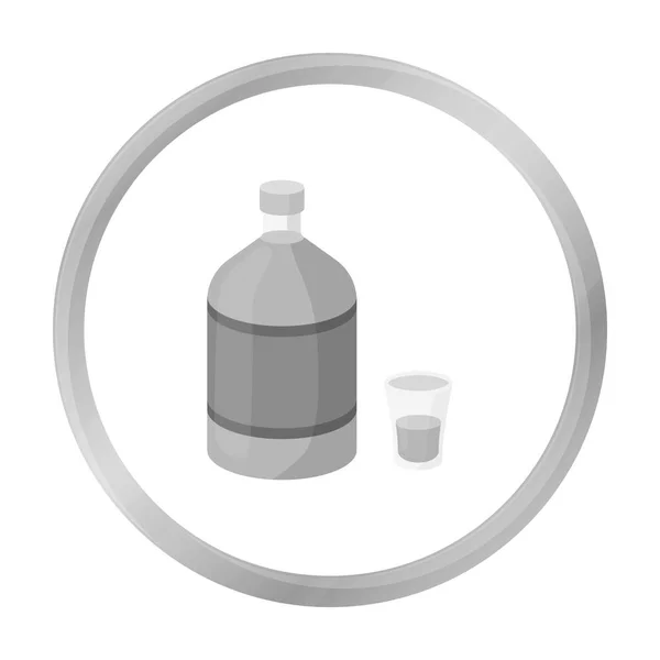 Icône Absinthe dans un style monochrome isolé sur fond blanc. Illustration vectorielle du symbole alcool . — Image vectorielle