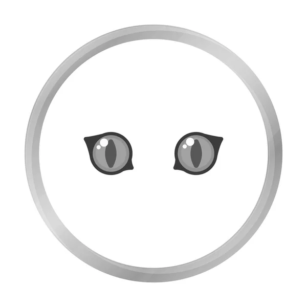 Katt ögon ikon av vektor illustration för webb och mobil — Stock vektor
