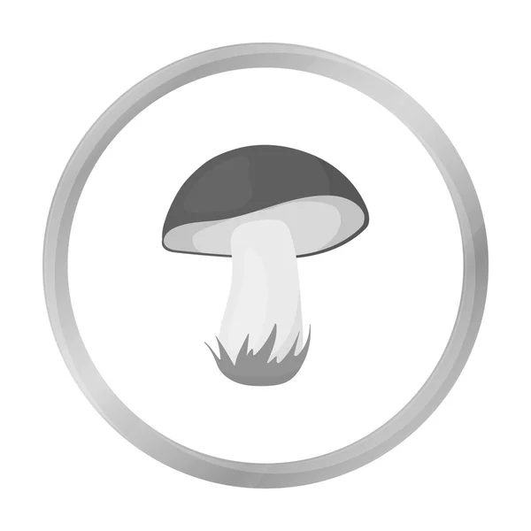Mushroom vector icono en estilo monocromo para web — Archivo Imágenes Vectoriales